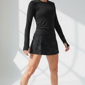 lululemon athletica Black Camouflage Athletic Skort